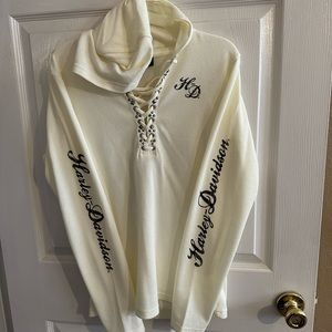 Women Harley Davidson hooded shirt